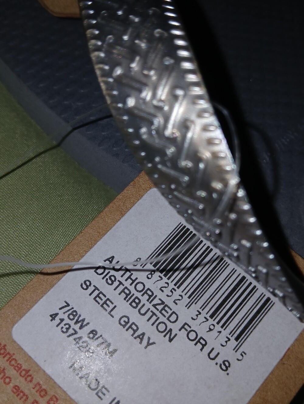 Havaianas Classic Rubber Flip Flops Metallic Steel Gray Unisex 7/8 Women 6/7 Men - Picture 5 of 5